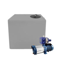 Kit Serbatoio 300 Litri Pompa 1,0hp Con Presscontrol