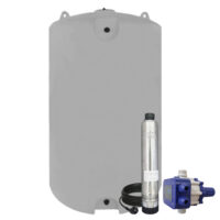 Kit Serbatoio 3000 Litri Pompa 1,0hp Con Presscontrol