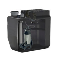 Stazione di sollevamento 200 litri Trituratore INOX 1,50hp