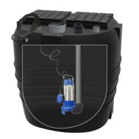 Stazione di sollevamento 800 litri Trituratore INOX 2,00hp